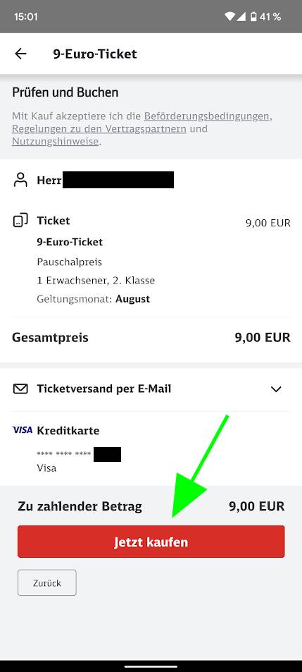 Uebersicht 1 - 9€ Ticket jetzt in der Bahn-App erhältlich - so holt ihr es euch