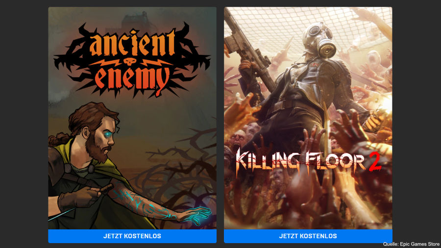 Epic Games Store - Ancient Enemy und Killing Floor 2