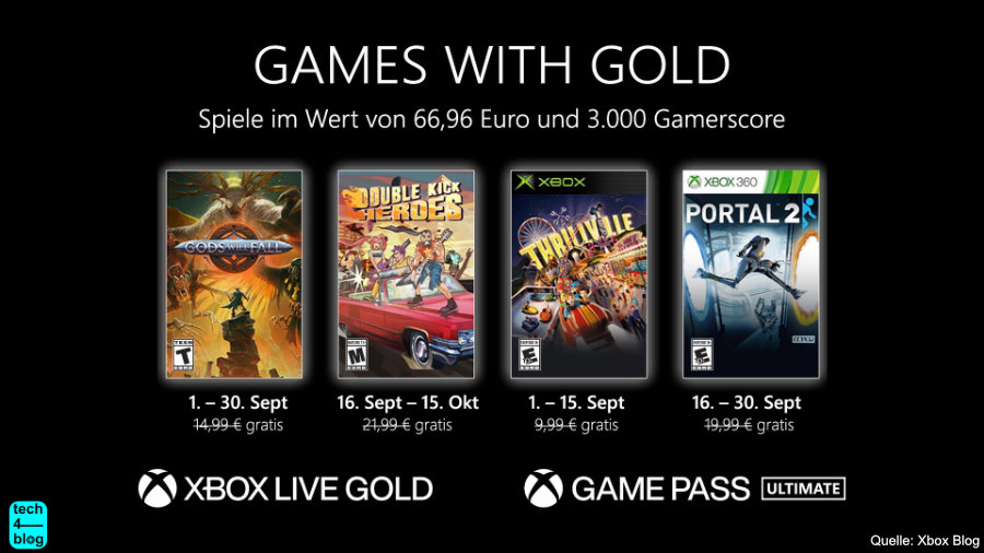 Games with Gold für September 2022